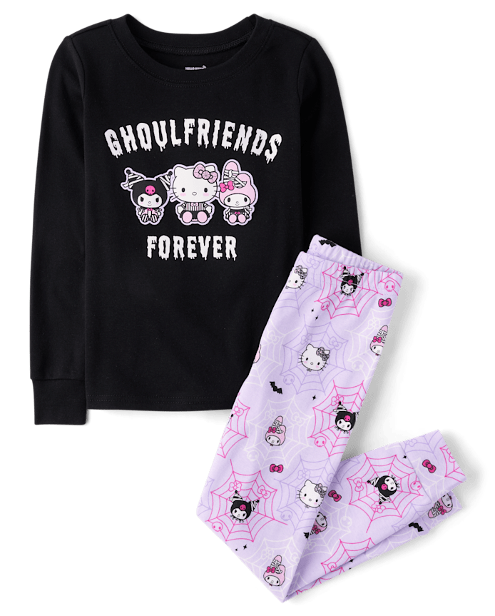 Girls Hello Kitty® And Friends Glow Halloween Snug Fit Cotton Pajamas