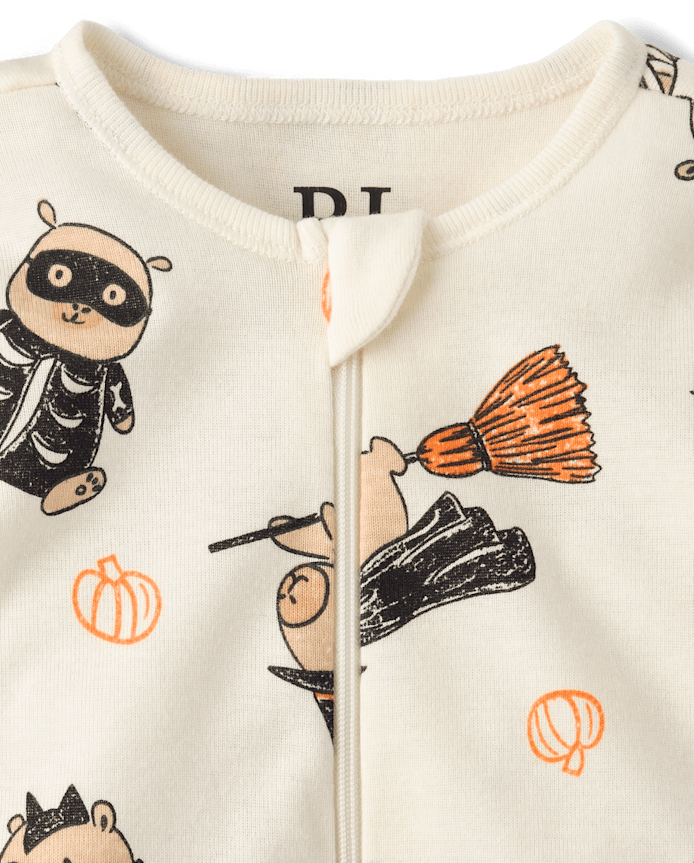 Baby And Toddler Halloween Capybara Snug Fit Cotton Footed One Piece Pajamas