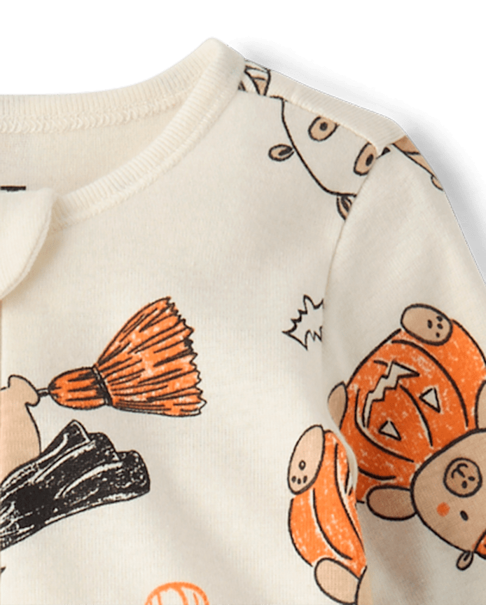 Baby And Toddler Halloween Capybara Snug Fit Cotton Footed One Piece Pajamas