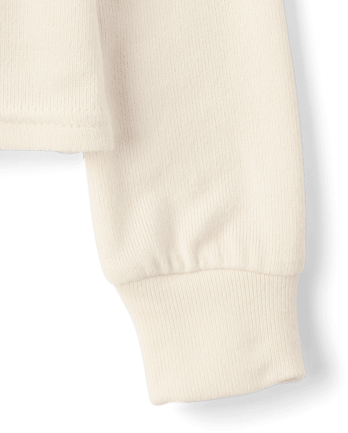 Haut de pyjama Henley côtelé pour filles