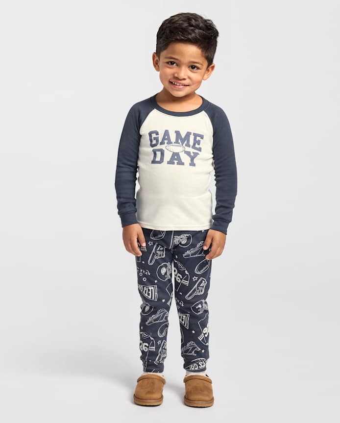 Baby And Toddler Boys Game Day Snug Fit Cotton Pajamas