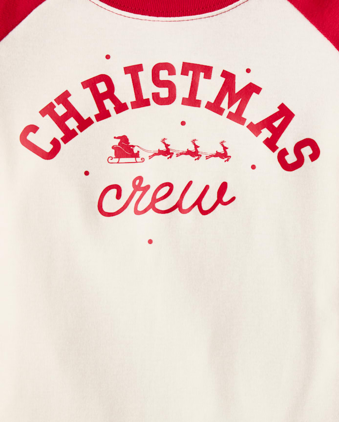 Kids Matching Family Christmas Crew Cotton And Dream Fleece Pajamas
