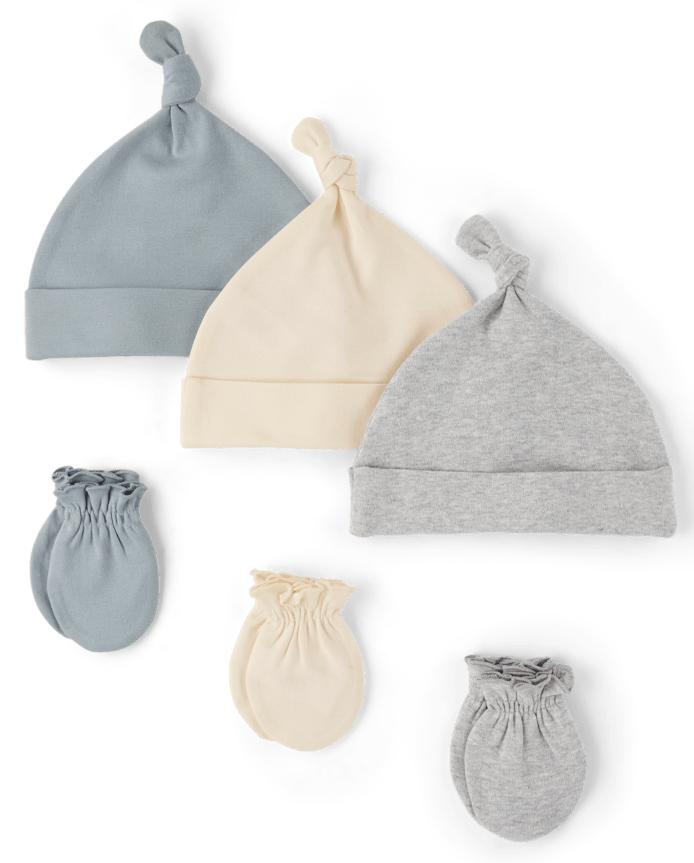 Baby Hat And Mittens 6-Piece Set
