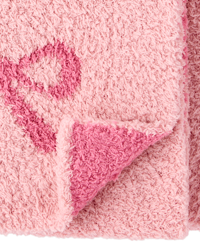 Baby Girls Bow Chenille Cozy Blanket
