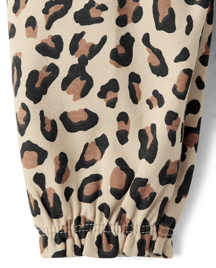 Baby Girls Leopard Ruffle Pants 2-Pack
