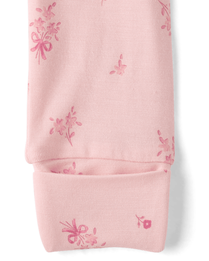 Baby Girls Floral Sleep And Play 2-Pack - Super Soft