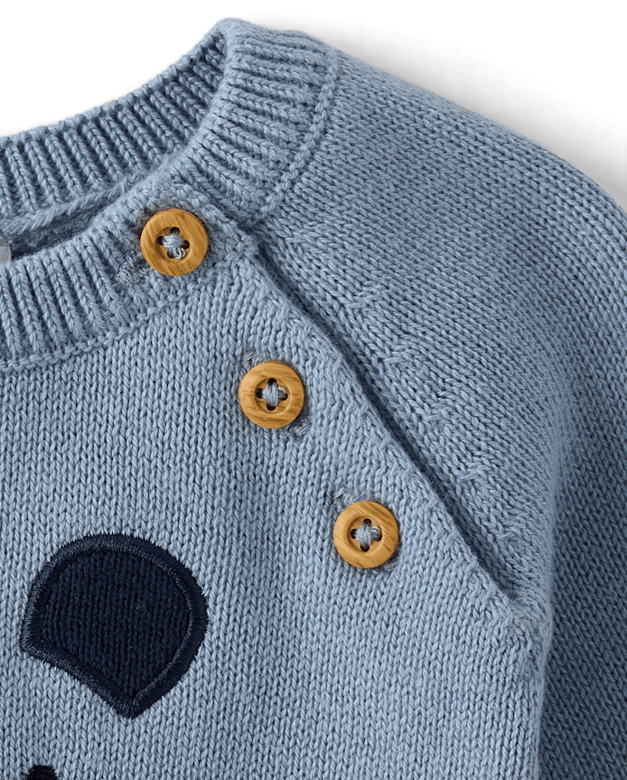Ensemble 2 pièces pour bébé garçon avec ours en appliqué