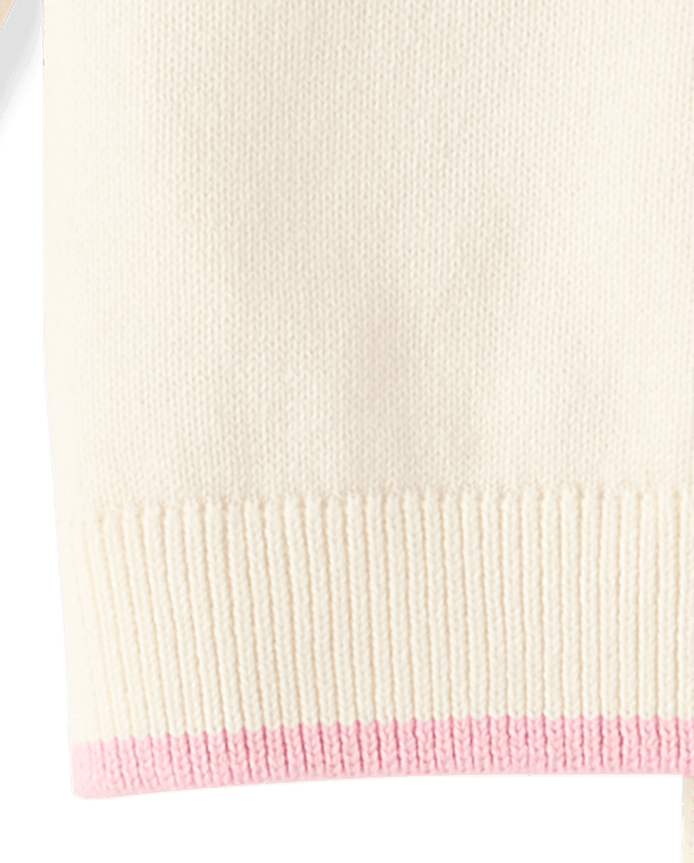 Baby Girls Embroidered Bow 2-Piece Outfit Set