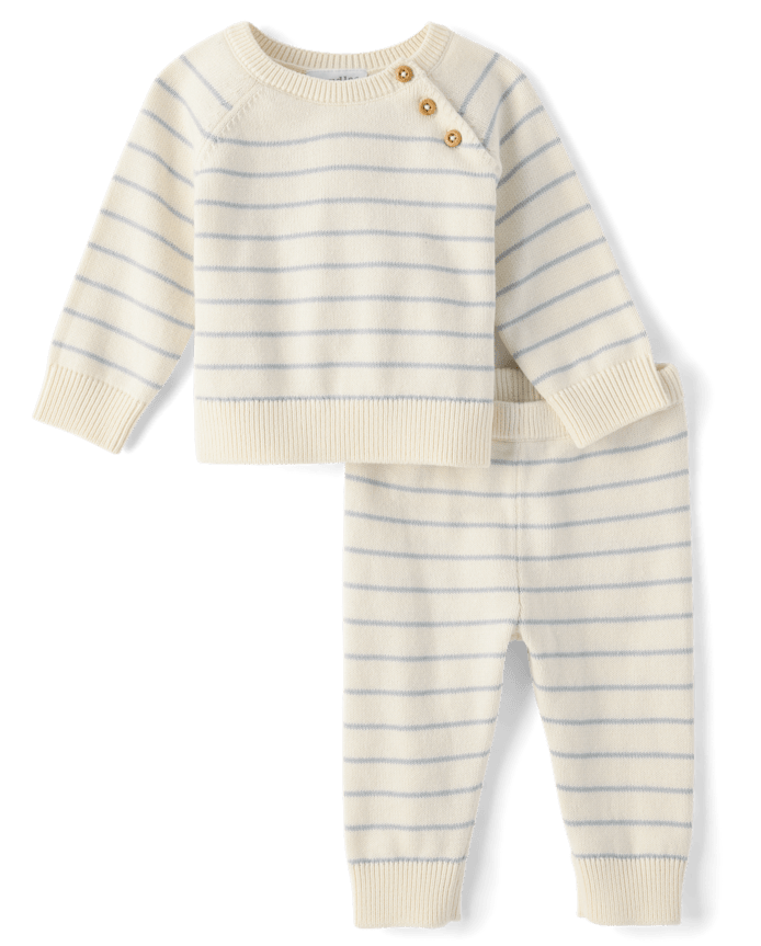 Ensemble 2 pièces rayé pour bébé
