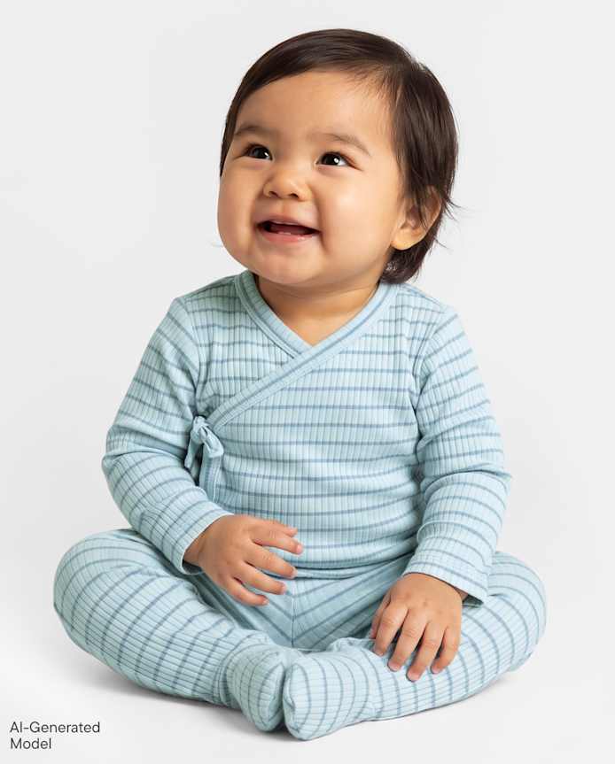 Baby Boys Striped 2-Piece Outfit Set