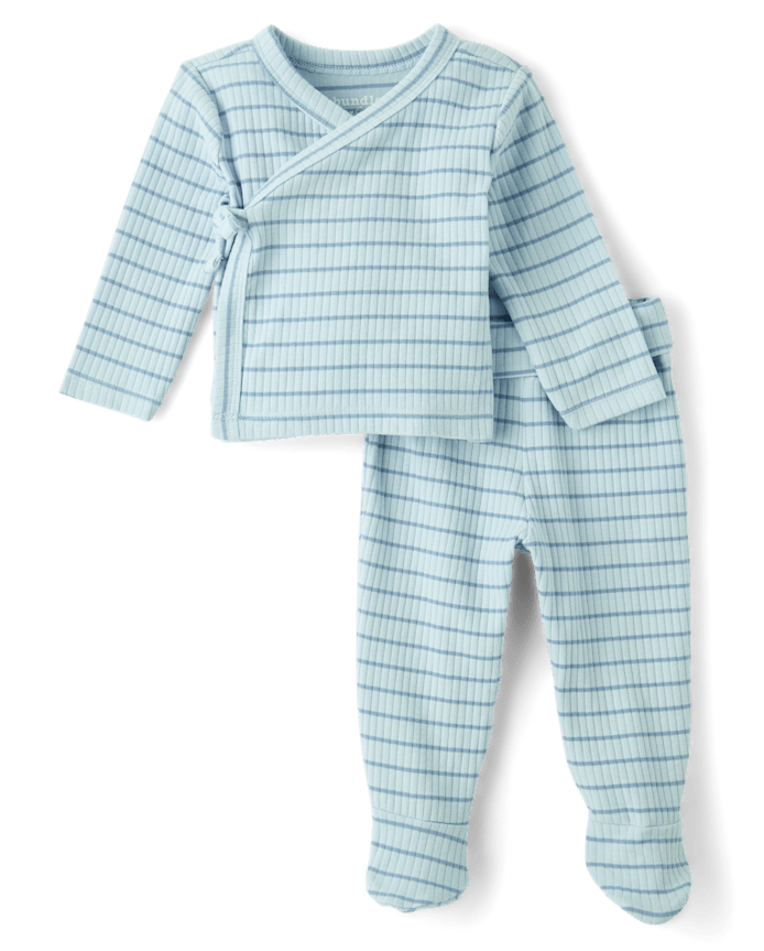 Baby Boys Striped 2-Piece Outfit Set