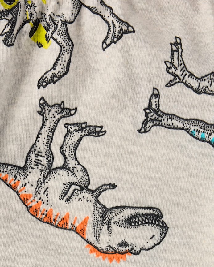Pyjama en coton ajusté à motif dinosaure pour garçon