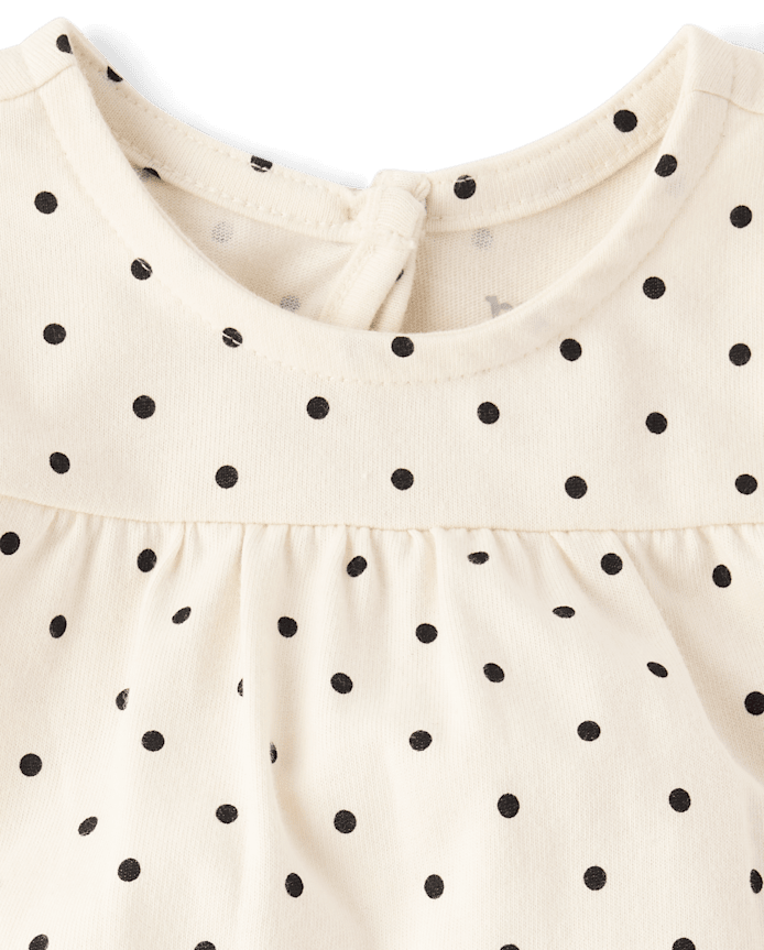 Baby Girls Polka Dot Romper