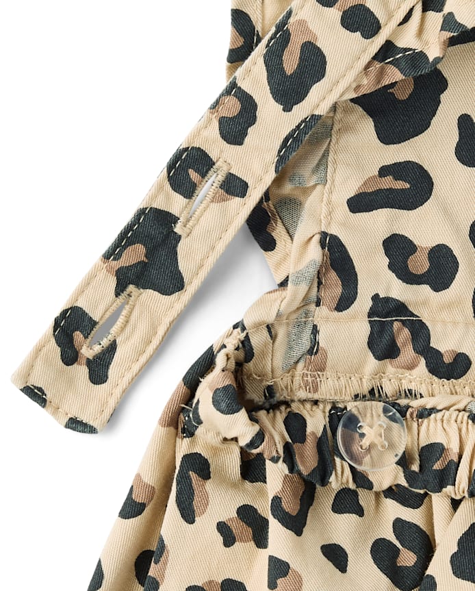 Baby Girls Leopard Skirtall 2-Piece Outfit Set