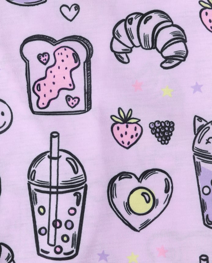 Girls Snack 3-Piece Pajama Set