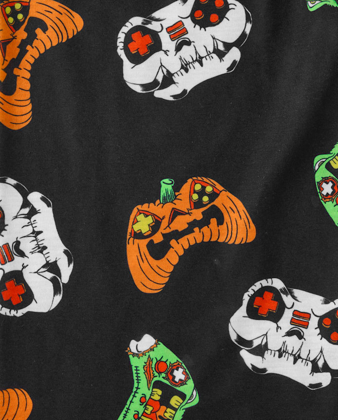 Boys Glow Halloween Video Game Pajamas