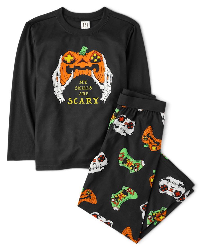 Boys Halloween Video Game Pajamas