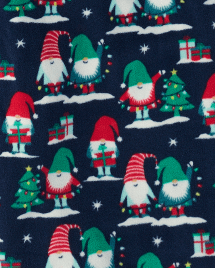 Adult Matching Family Christmas Gnomies Cotton And Dream Fleece Pajamas