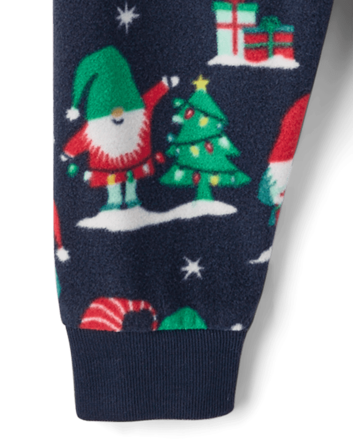 Baby And Toddler Matching Family Christmas Gnomies Cotton Dream Fleece Pajamas