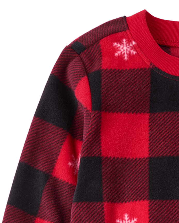 Baby And Toddler Matching Family Buffalo Plaid Dream Fleece Pajamas