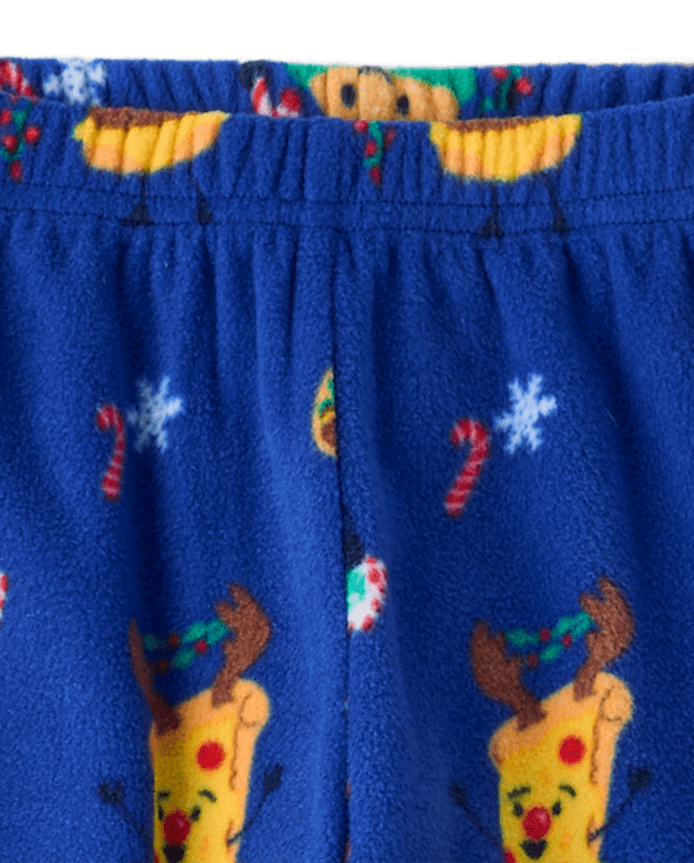 Boys Christmas Food Dream Fleece Pajama Pants