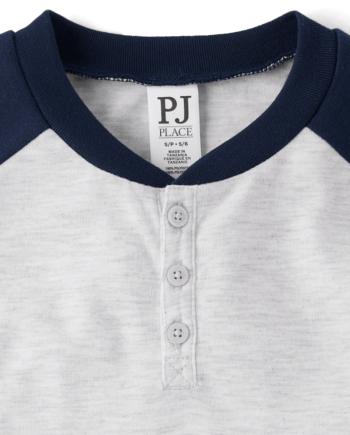 Boys Henley Pajama Top