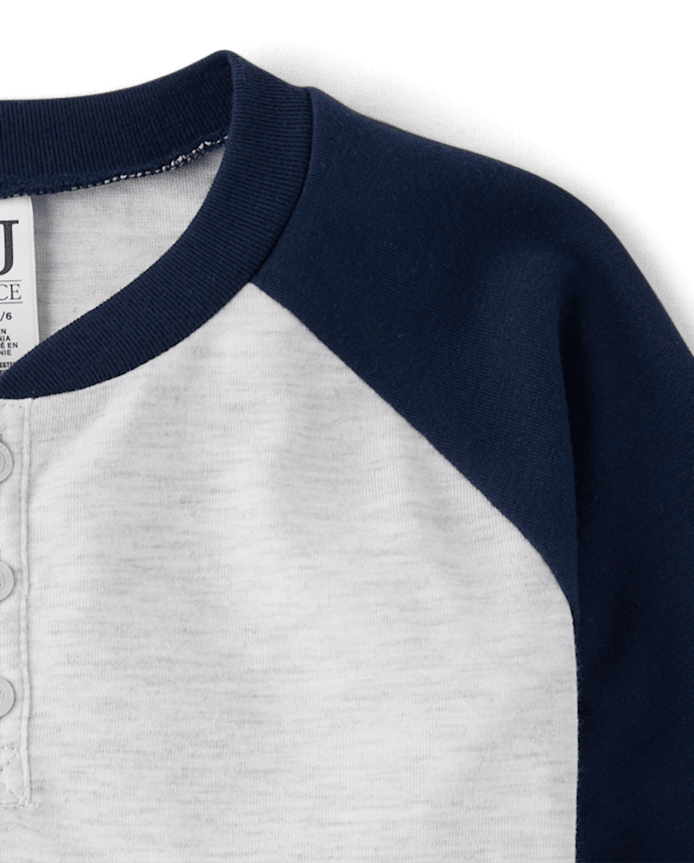 Haut de pyjama Henley pour garçon