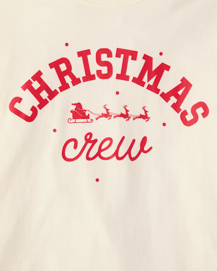 Womens Matching Family Christmas Crew Pajama Top