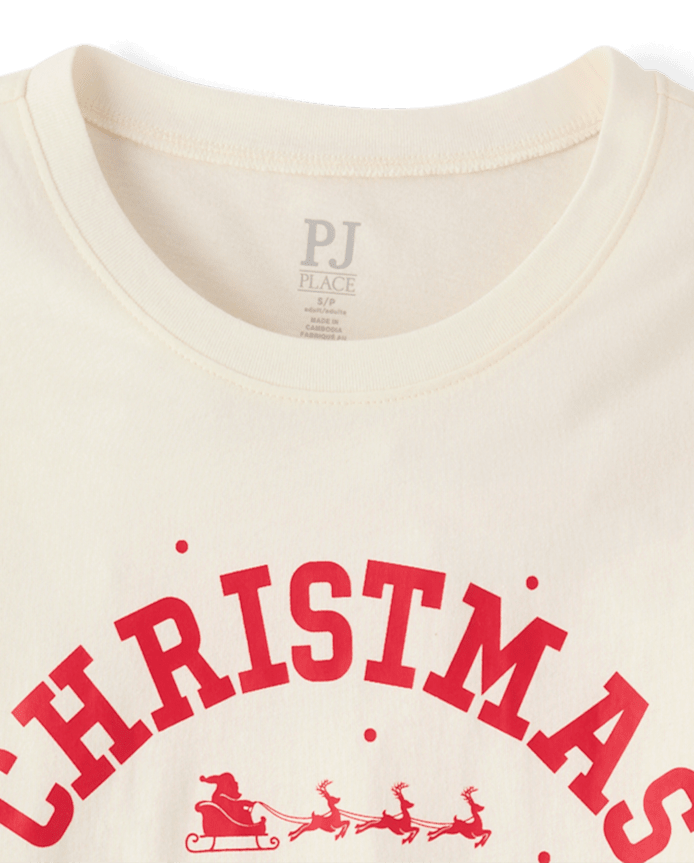 Womens Matching Family Christmas Crew Pajama Top