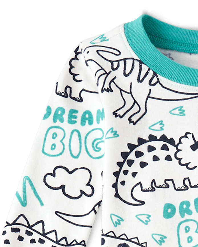 Baby And Toddler Dino Snug Fit Cotton Pajamas