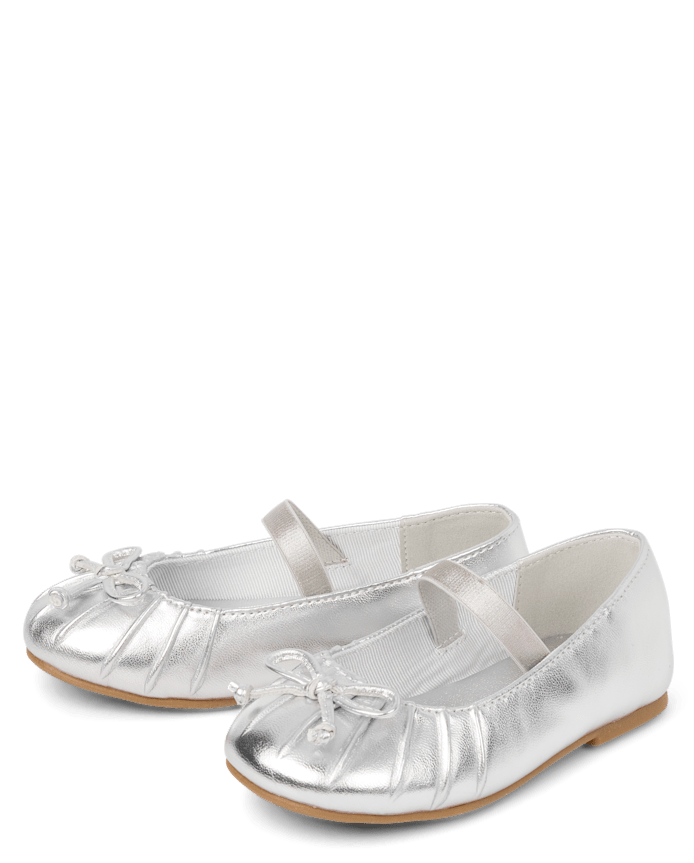 Ballerines à bout plissé pour petites filles