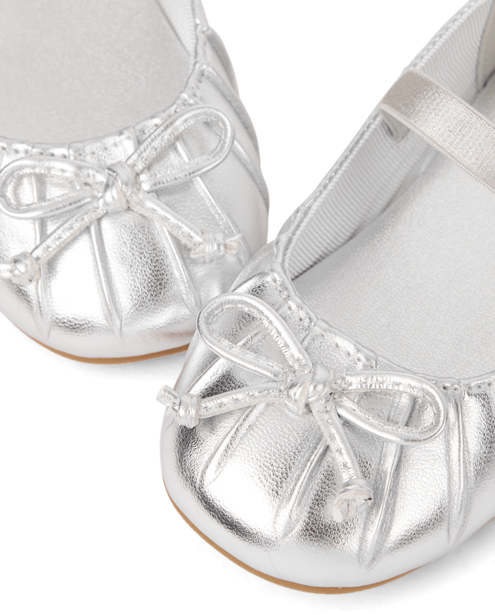Ballerines à bout plissé pour petites filles