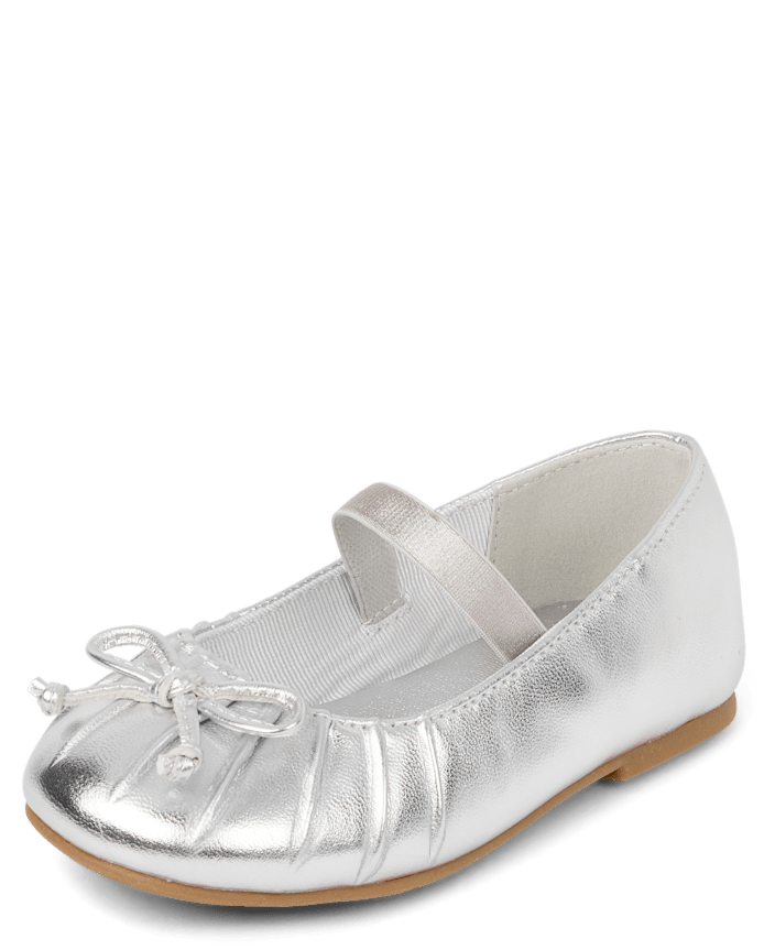 Ballerines à bout plissé pour petites filles