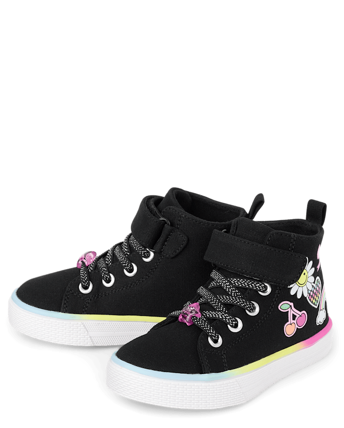 Toddler Girls Doodle High Top Sneakers