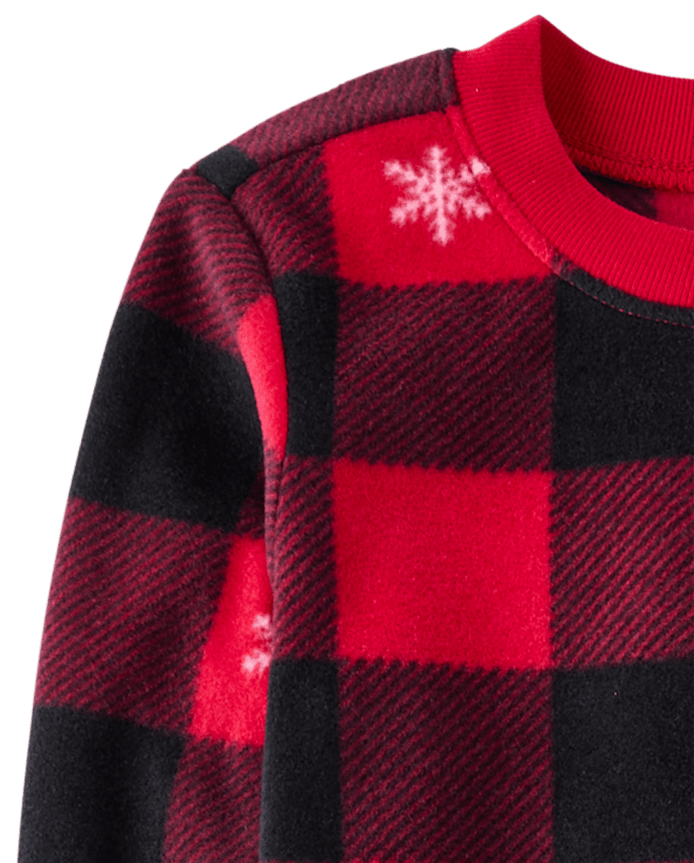 Kids Matching Family Buffalo Plaid Dream Fleece Pajamas