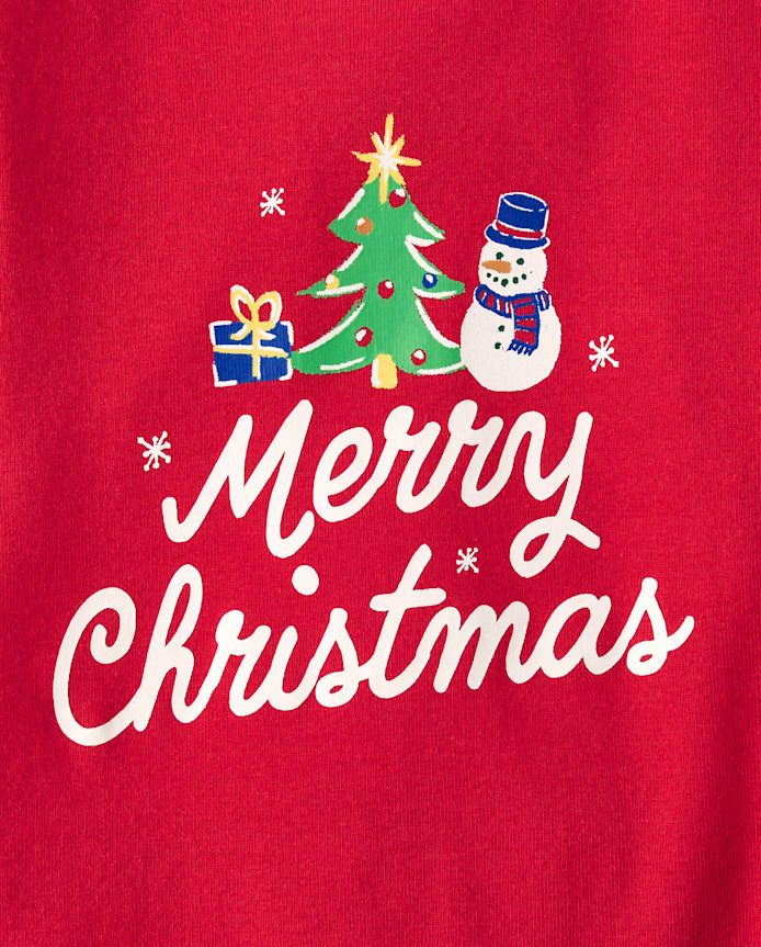 Kids Matching Family Merry Christmas Cotton And Dream Fleece Pajamas