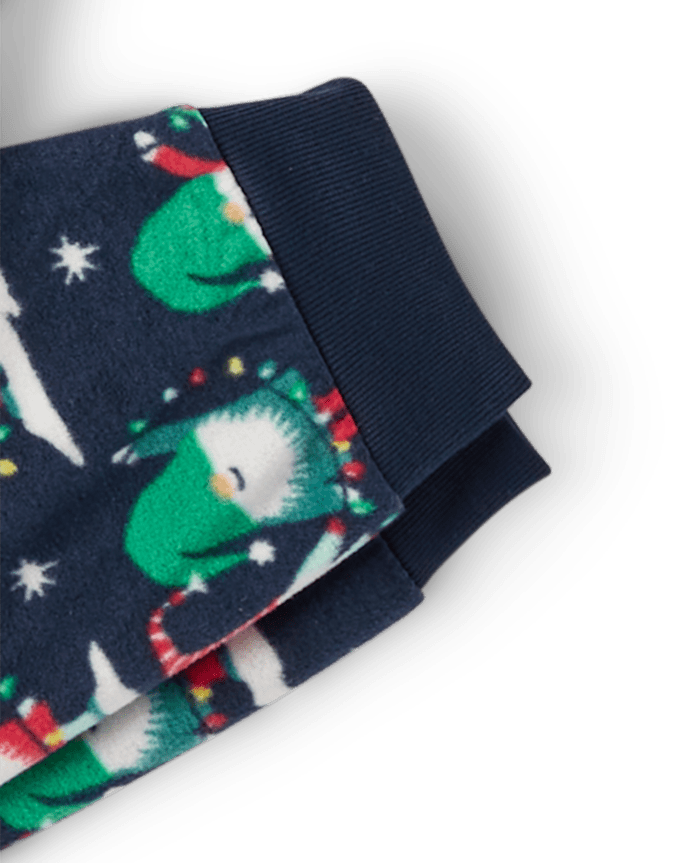 Kids Matching Family Christmas Gnomies Cotton And Dream Fleece Pajamas