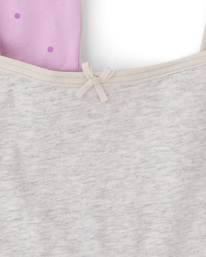 Lot de 3 brassières à pois pour filles