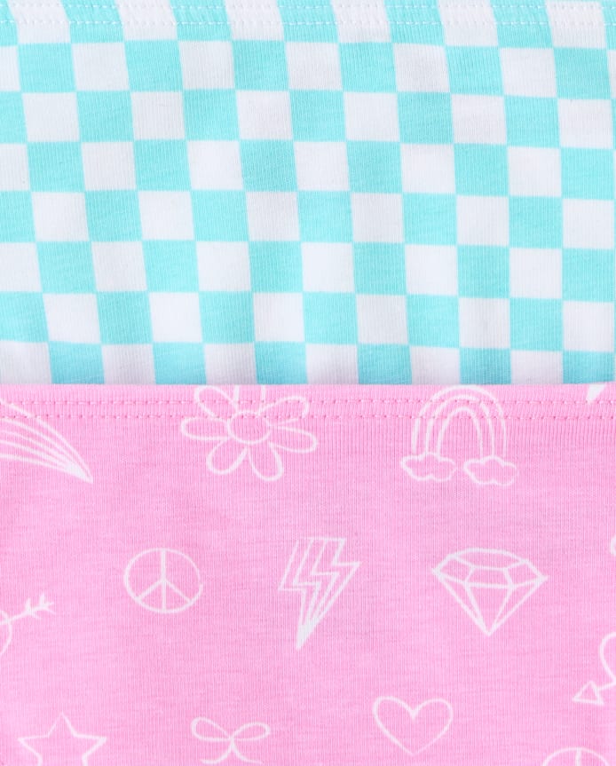 Lot de 7 culottes bikini à motifs pour filles