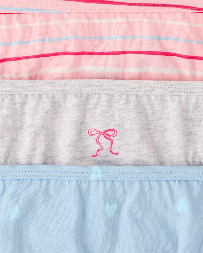 Toddler Girls Bow Brief Underwear 7-Pack