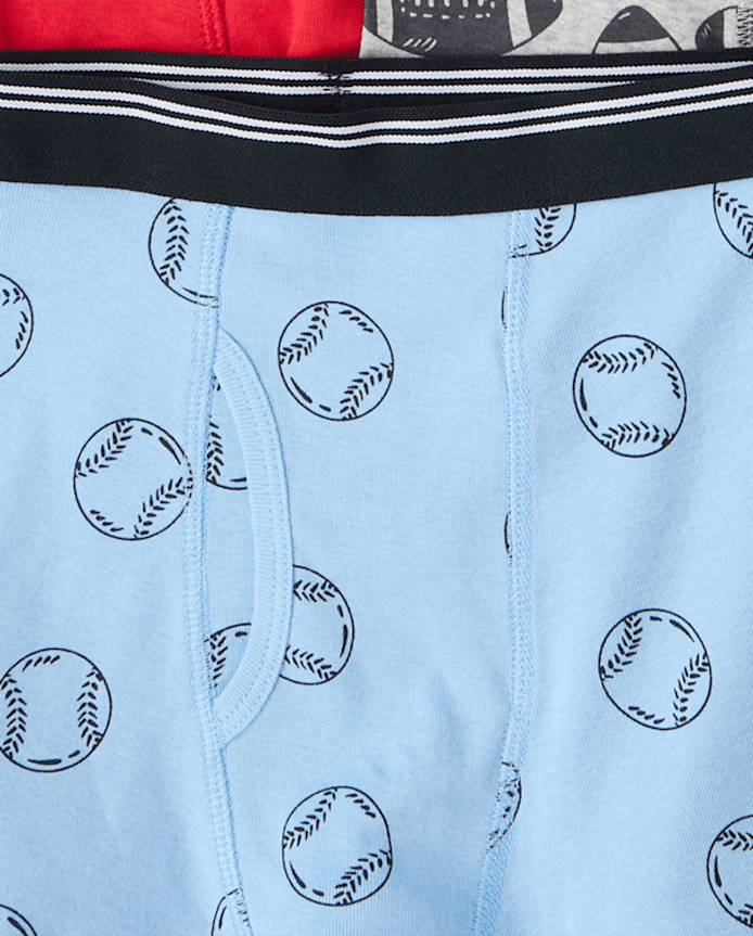 Boys Sport Boxer Brief Underwear 5-Pack