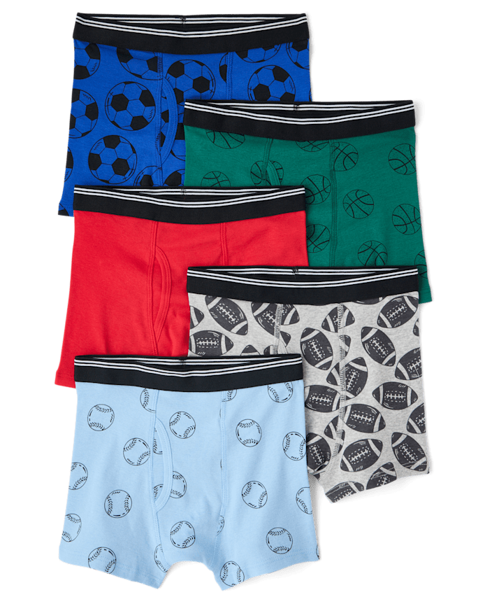 Lot de 5 boxers sport pour garçons