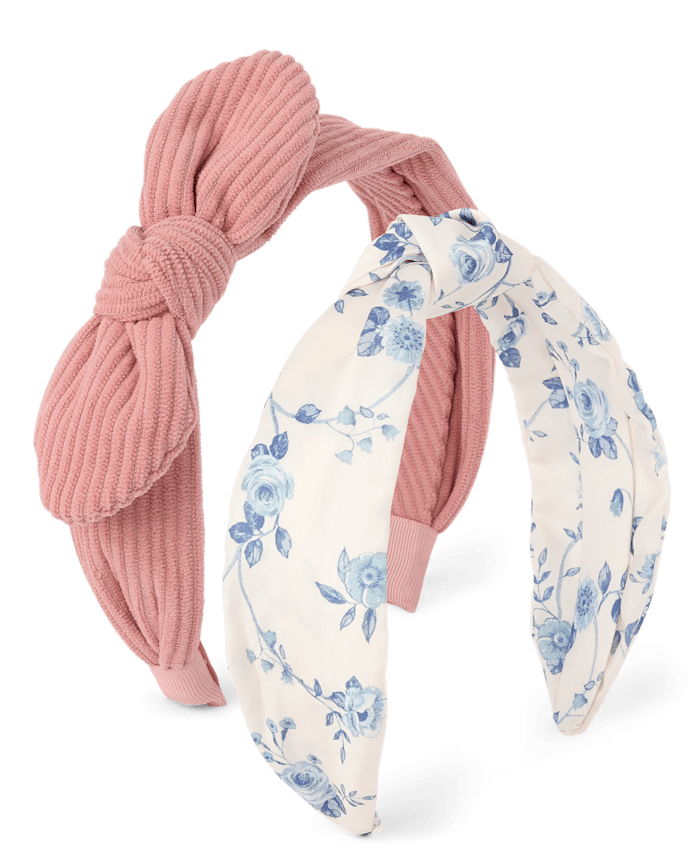 Lot de 2 bandeaux à nœud pour filles