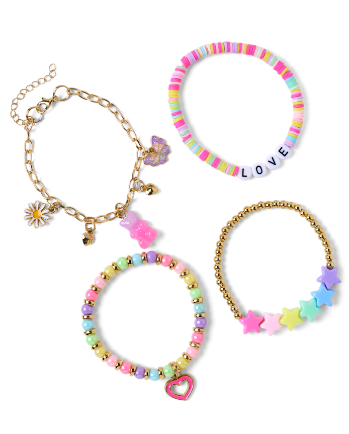 Girls Charm Bracelet 4-Pack