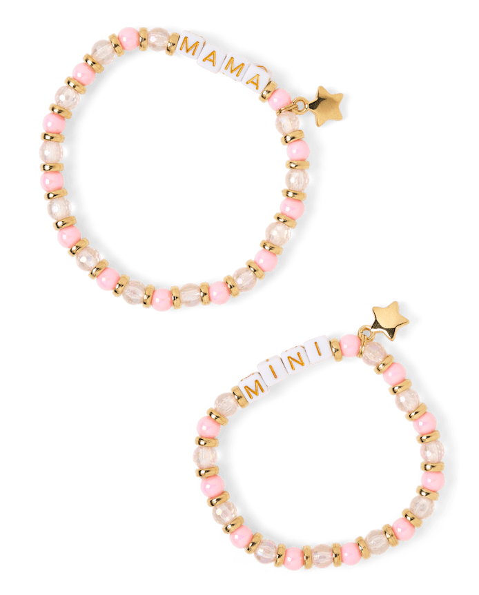 Girls Mommy And Me Beaded Bracelet 2-Pack