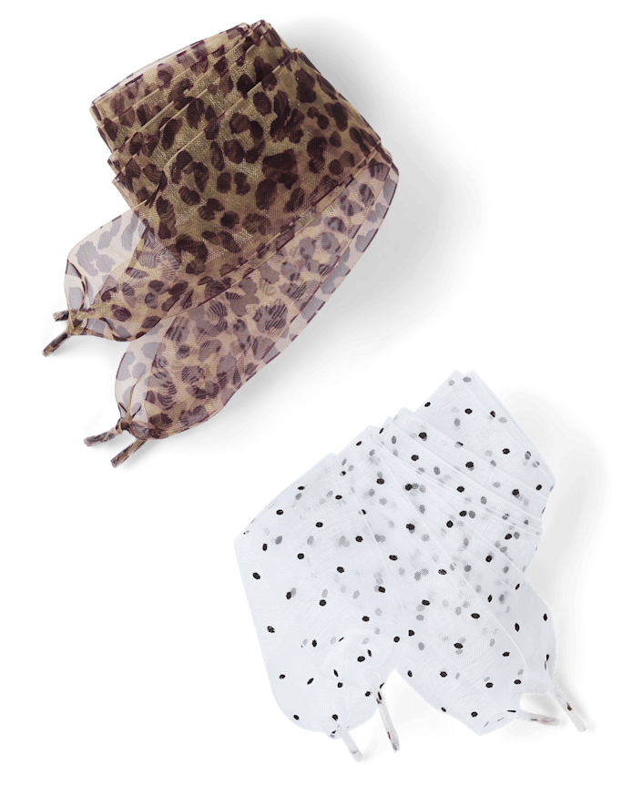 Girls Print Shoelace 2-Pack