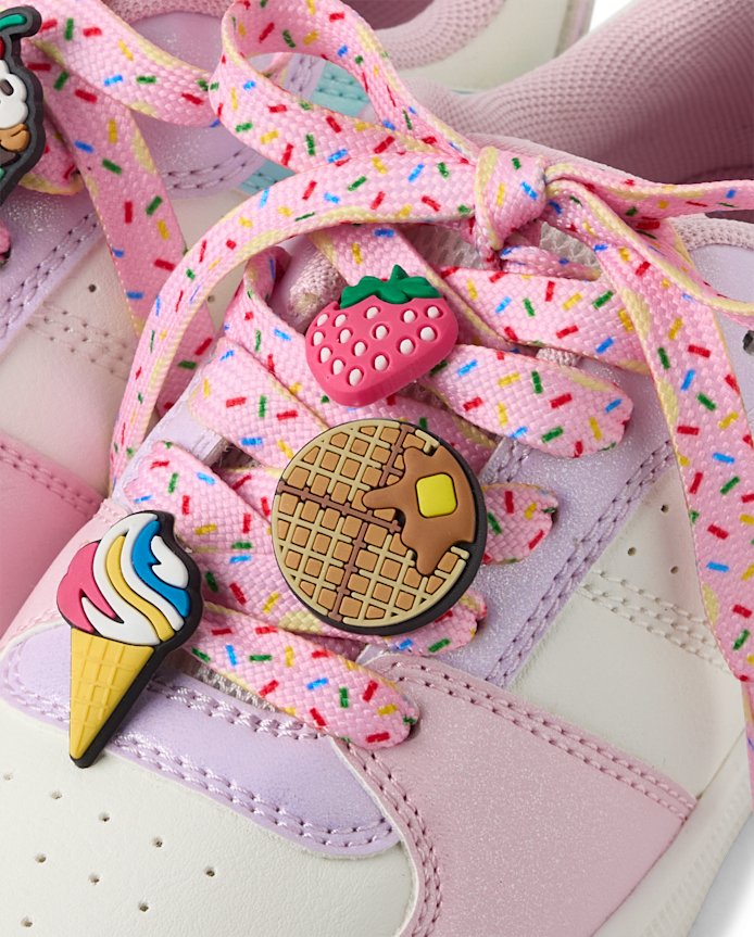 Girls Candy Shoelace & Shoe Charm 7-Piece Set