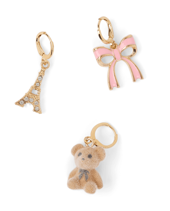 Girls Bow Shoe Charm 5-Pack