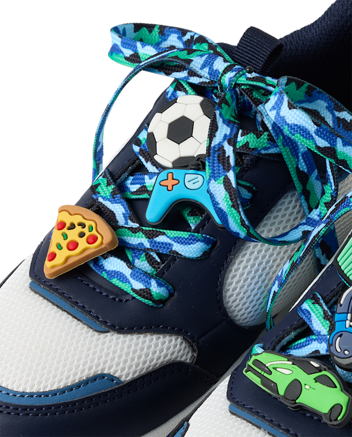 Boys Gamer Shoelace & Shoe Charm 7-Piece Set