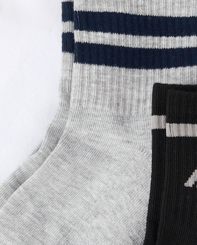 Boys Striped Cushioned Midi Socks 6-Pack